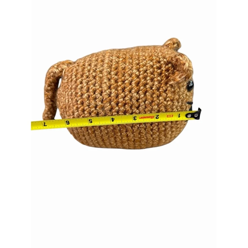 New Handmade Crochet Plushie Cat Kitten brown orange